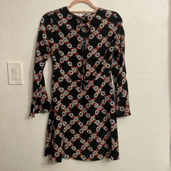 Sandro Paris Rony Silk Floral Dress - Picture 5 of 6